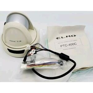 Elmo PTC-400C Pan Tilt Zoom Remote Controlled CCTV Camera Ceiling‎ Security Conf